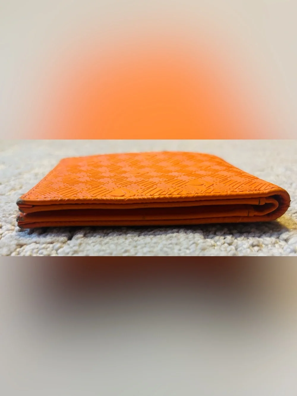 Orange Playboy Logo Bifold Wallet